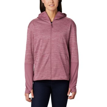 Columbia Rosemont Station II Hooded Full Zip Fleece, Chamarras Rosas Para Mujer | 134029-RSY